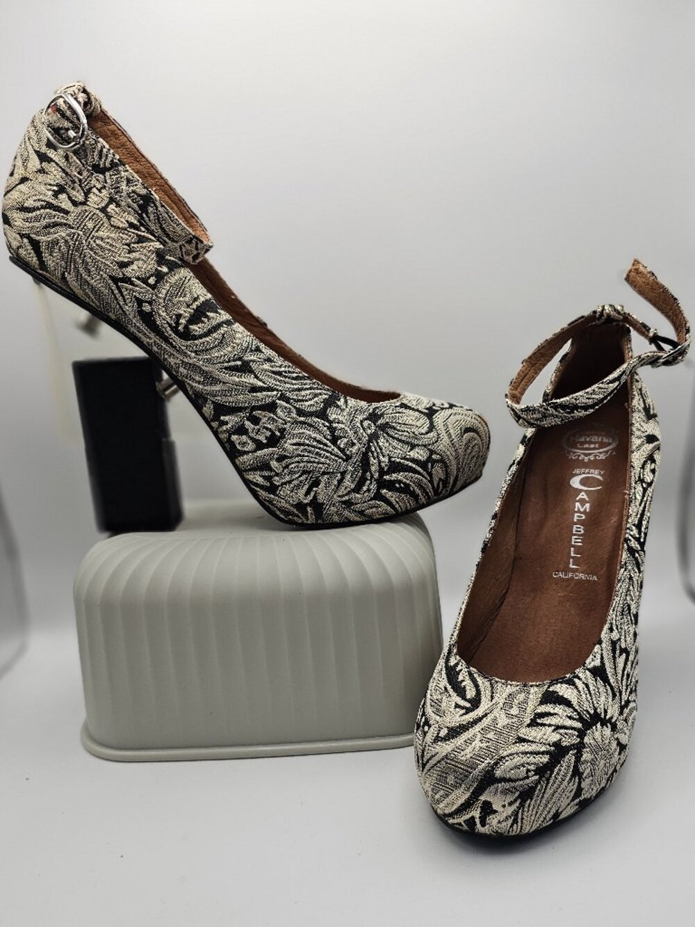Jeffrey Campbell “Handmade Havana Last” Tapestry Pumps, Size 7